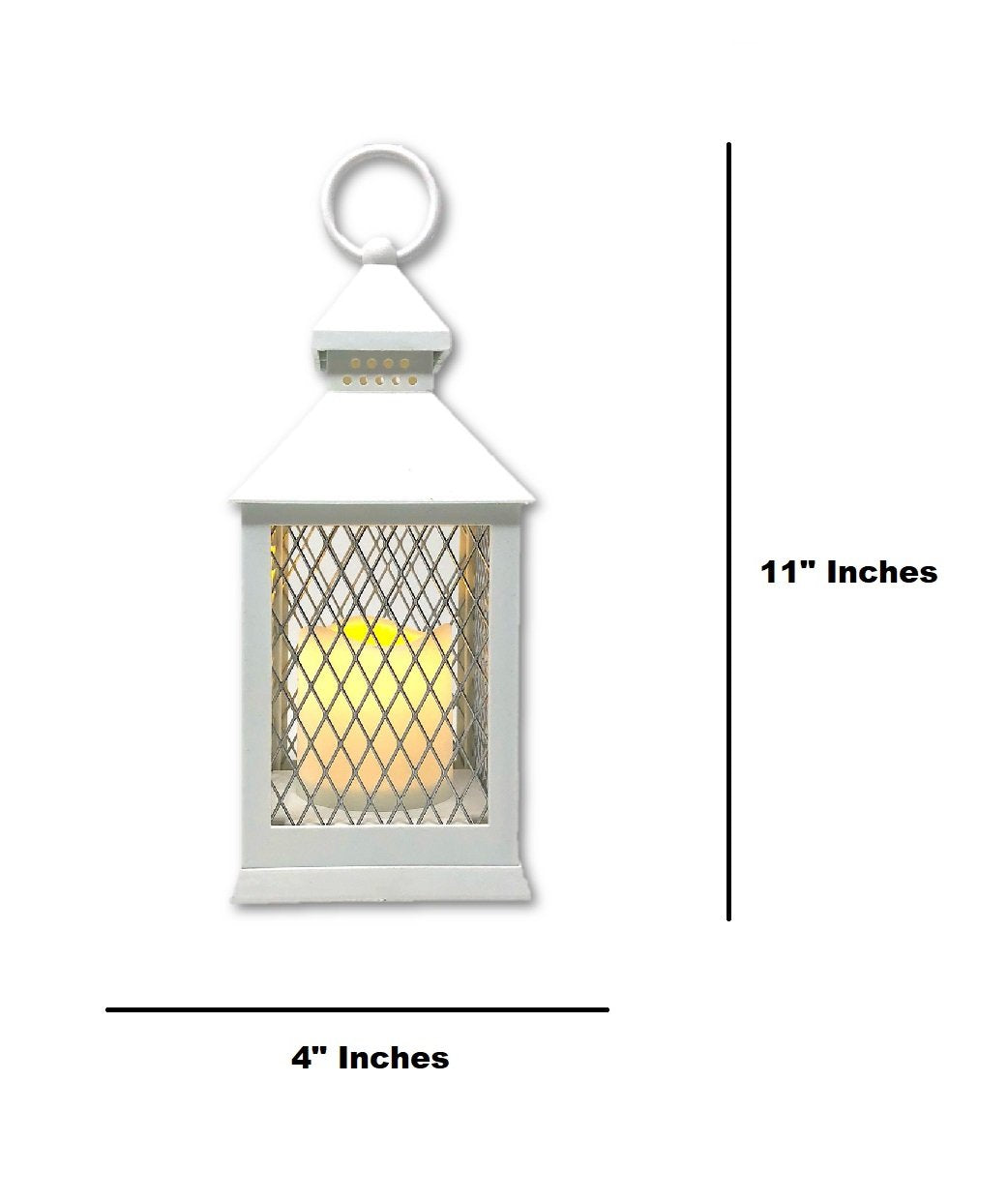 Farm House Lanterns (12 Pc Set) 10" Decorative Lanterns with Flameless LED Lighted Candle, 5HR Timer, Weather Resistant - Indoor Outdoor Home Garden Weddings W/Bonus String Lights!
