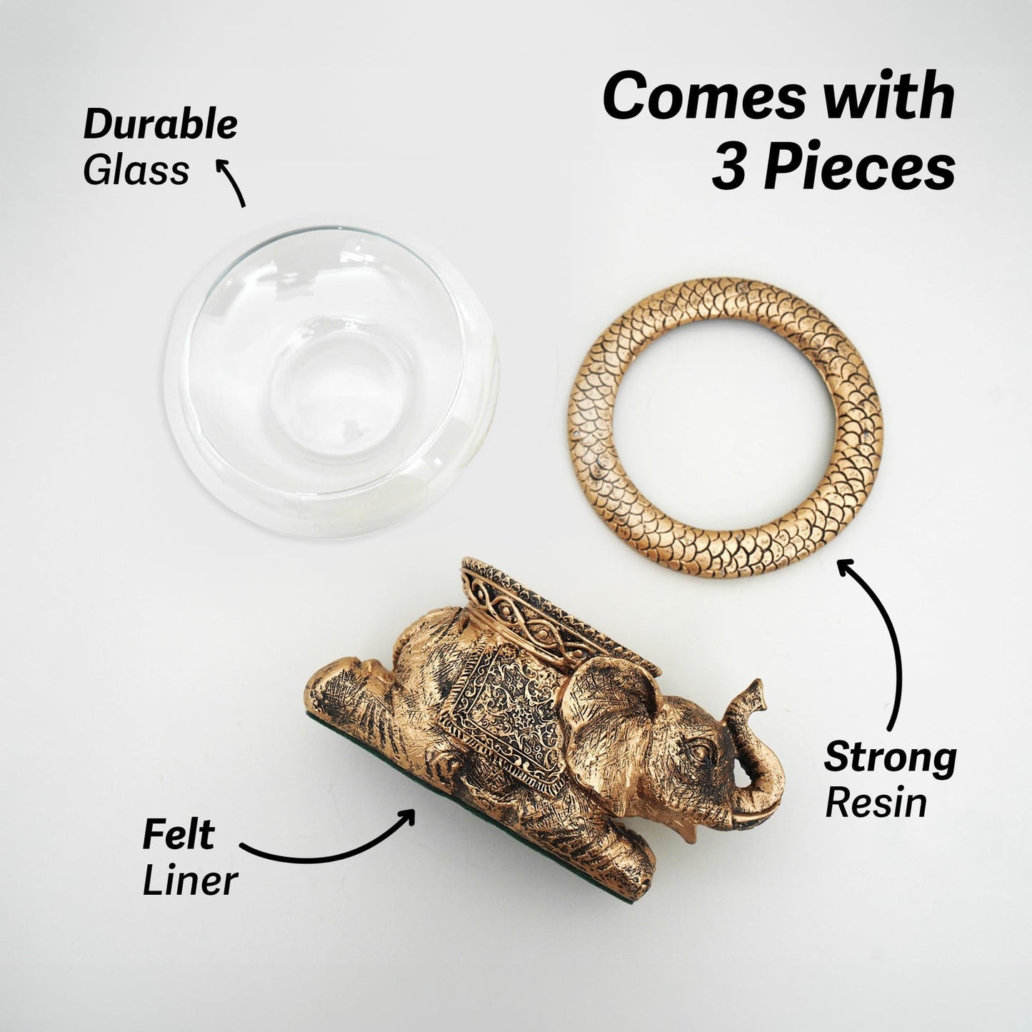New Mystical Mermaid Decorative Gold Antiqued Glass Fish Bowl Tabletop Aquarium or Terrarium or Candle Holder, New 1 Gallon Size Fish Bowl with River Rocks